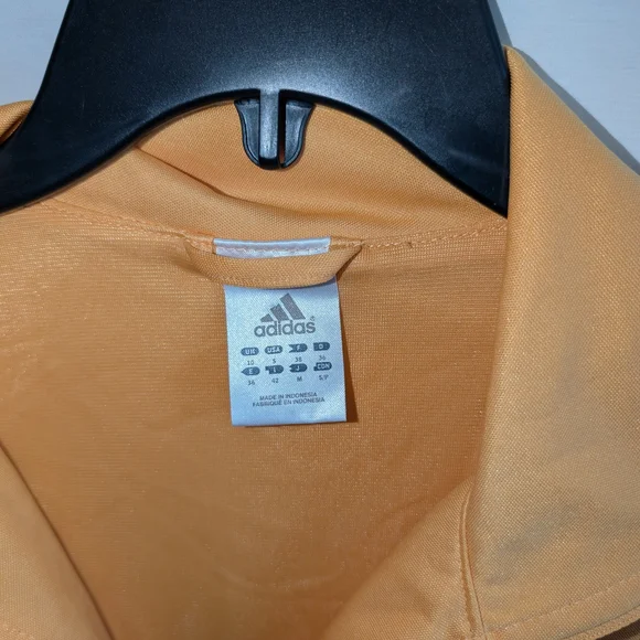 adidas Peach-Orange Track Jacket with Black Stripes - Picture 2 of 3